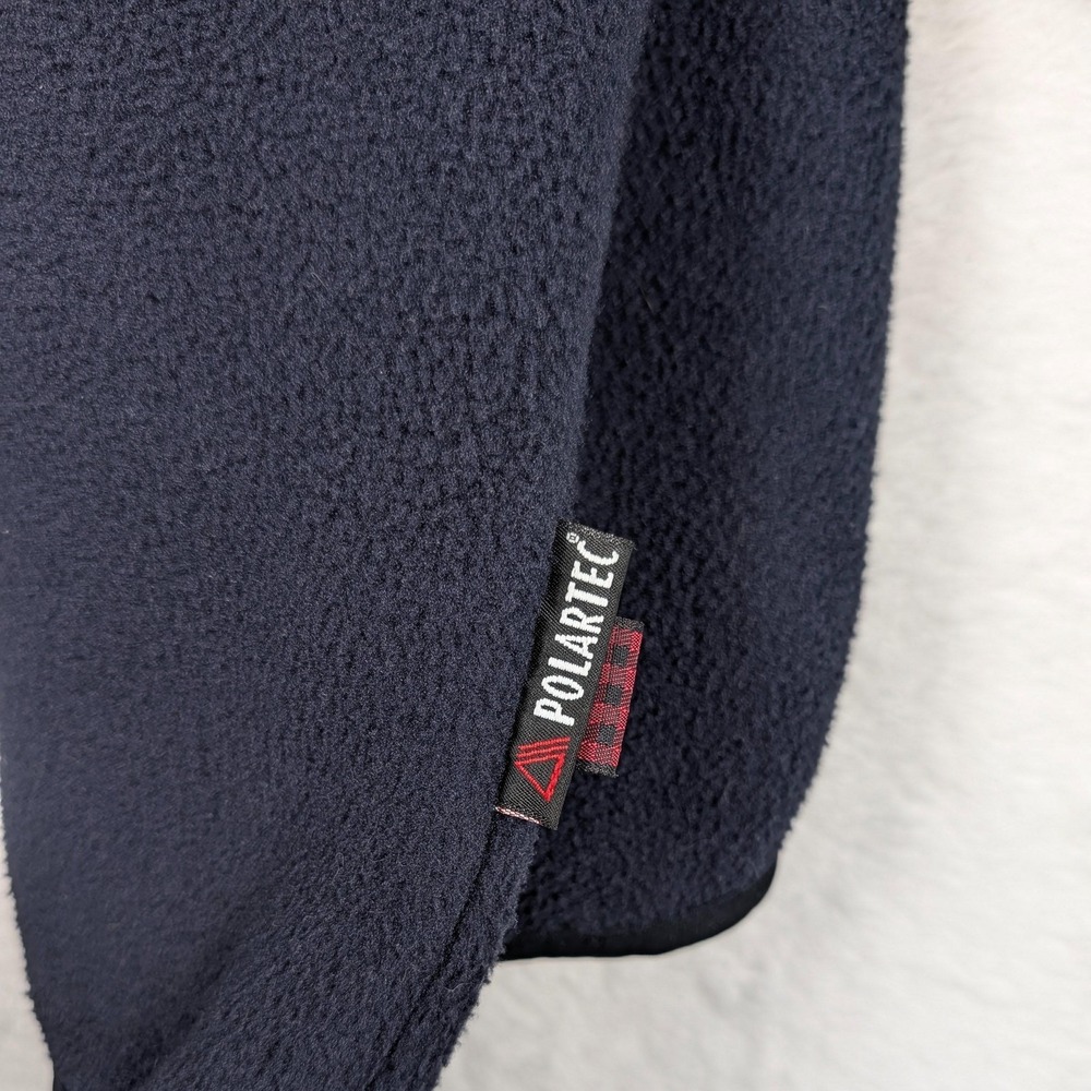 Vintage Woolrich Polartec Pullover Mens XLT Blue Fleece Snap Collar Big Tall USA - Picture 8 of 12